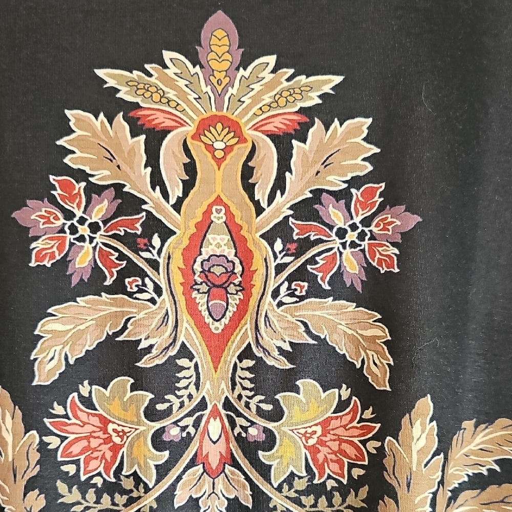 New Whimseygoth Paisley Womens Boho Floral Women's Top XL - Picture 4 of 10